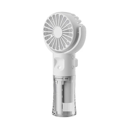 Portable Water Mist Fan Mini Handheld Fan USB Charging 4 Speeds Hanging Neck Spray Fans Portable Personal Hand Held Small Fan