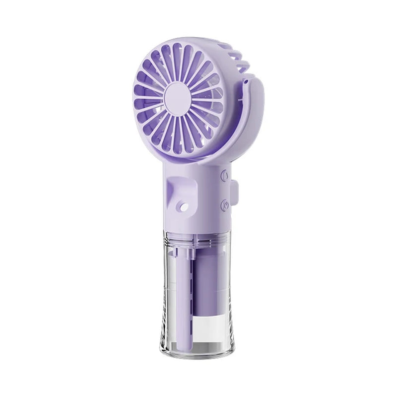 Portable Water Mist Fan Mini Handheld Fan USB Charging 4 Speeds Hanging Neck Spray Fans Portable Personal Hand Held Small Fan