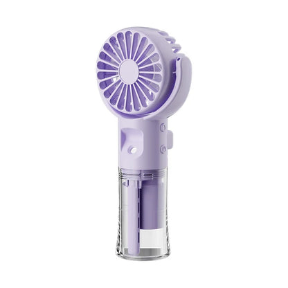 Portable Water Mist Fan Mini Handheld Fan USB Charging 4 Speeds Hanging Neck Spray Fans Portable Personal Hand Held Small Fan